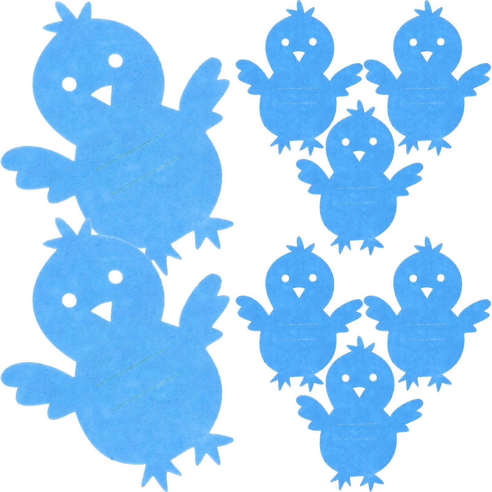 8Pcs Silverware Pouch Utensil Holders for Tableware Protection during Easter Dinner Party in Blue