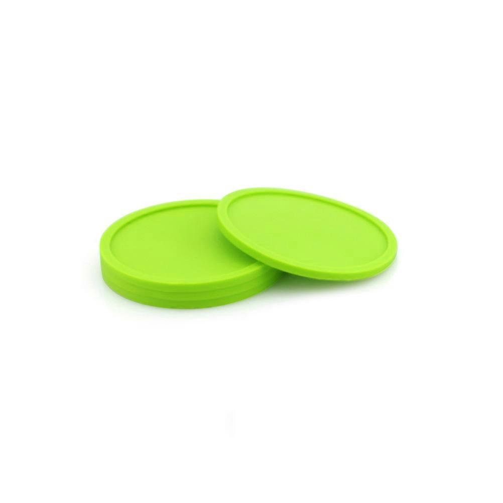 Cup Coasters for Table Silicone Drink Coasters 5Pcs Green Thick Placemats