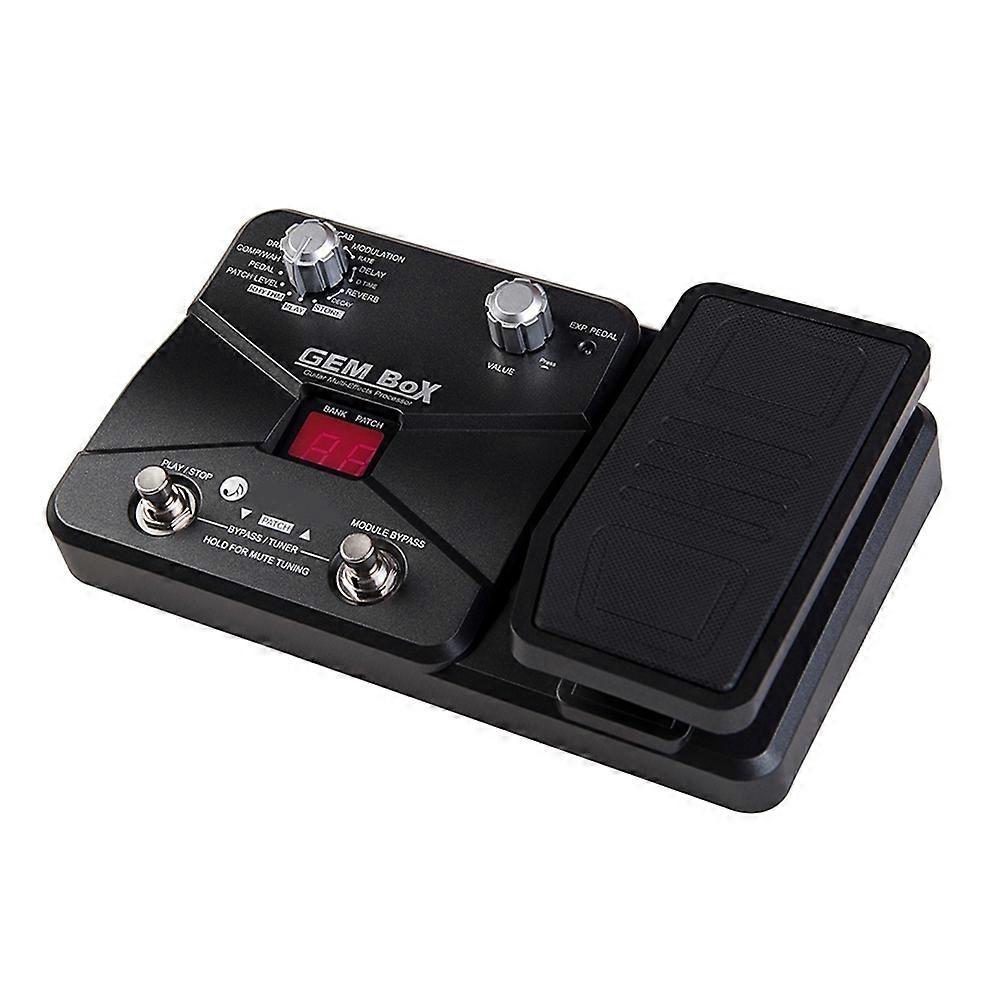 Guitar Multi Effects Processor with Expression Pedal Built in Drum Machine 60 Effects for Guitar Bass Amp