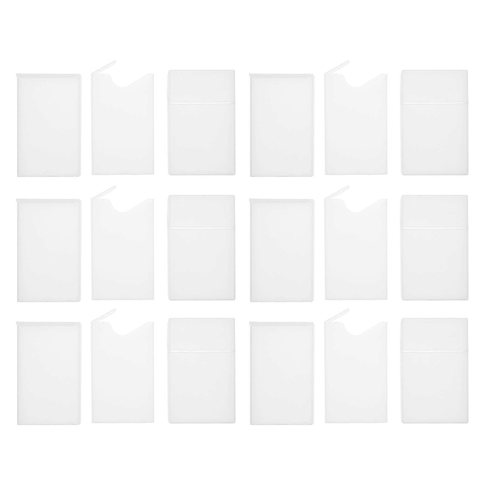 Box Plastic Transparent for Storing Cigarettes 18Pcs Durable Frame
