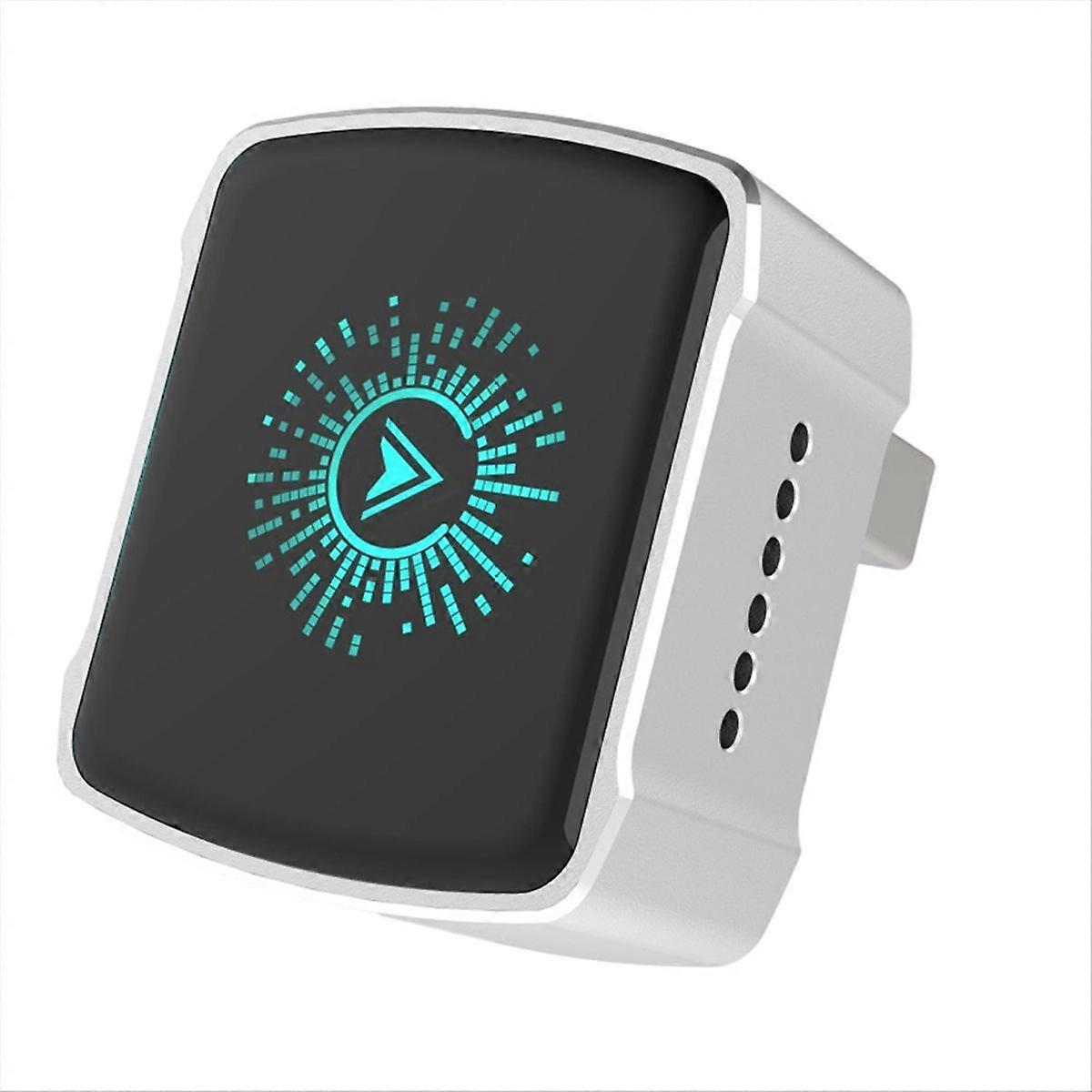 2 In 1 Wired to Wireless CarPlay Adapter Plug & Play Silver