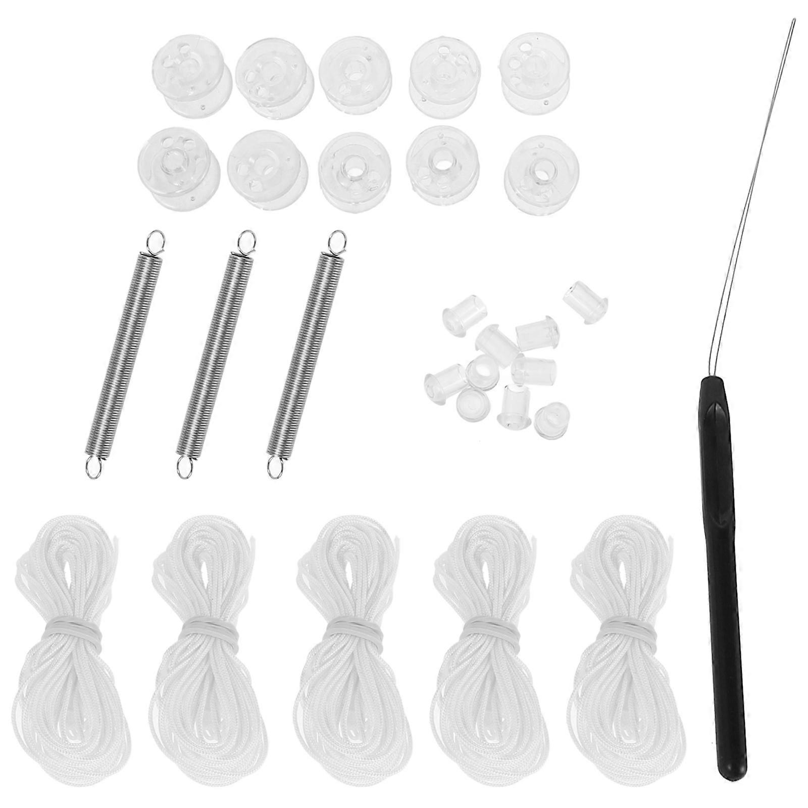 Rv Pleated Shade Repair Kit for Window Blinds 1Set with Pull String and Springs