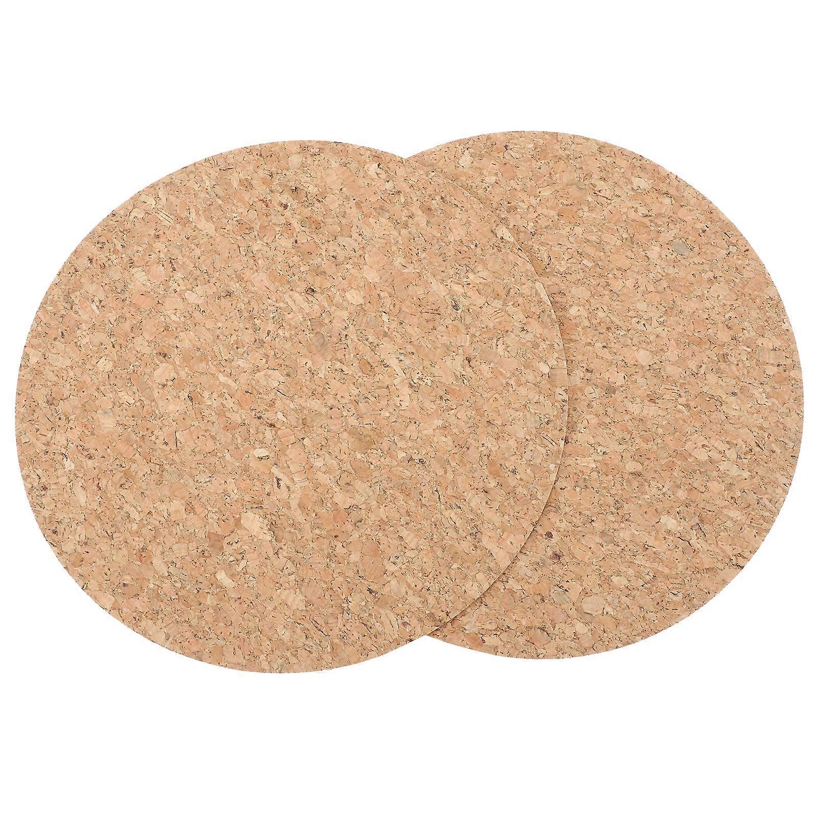 Moisture-Proof Cork Mouse Pad for Computer Use 2Pcs Natural Cork Mouse Pad