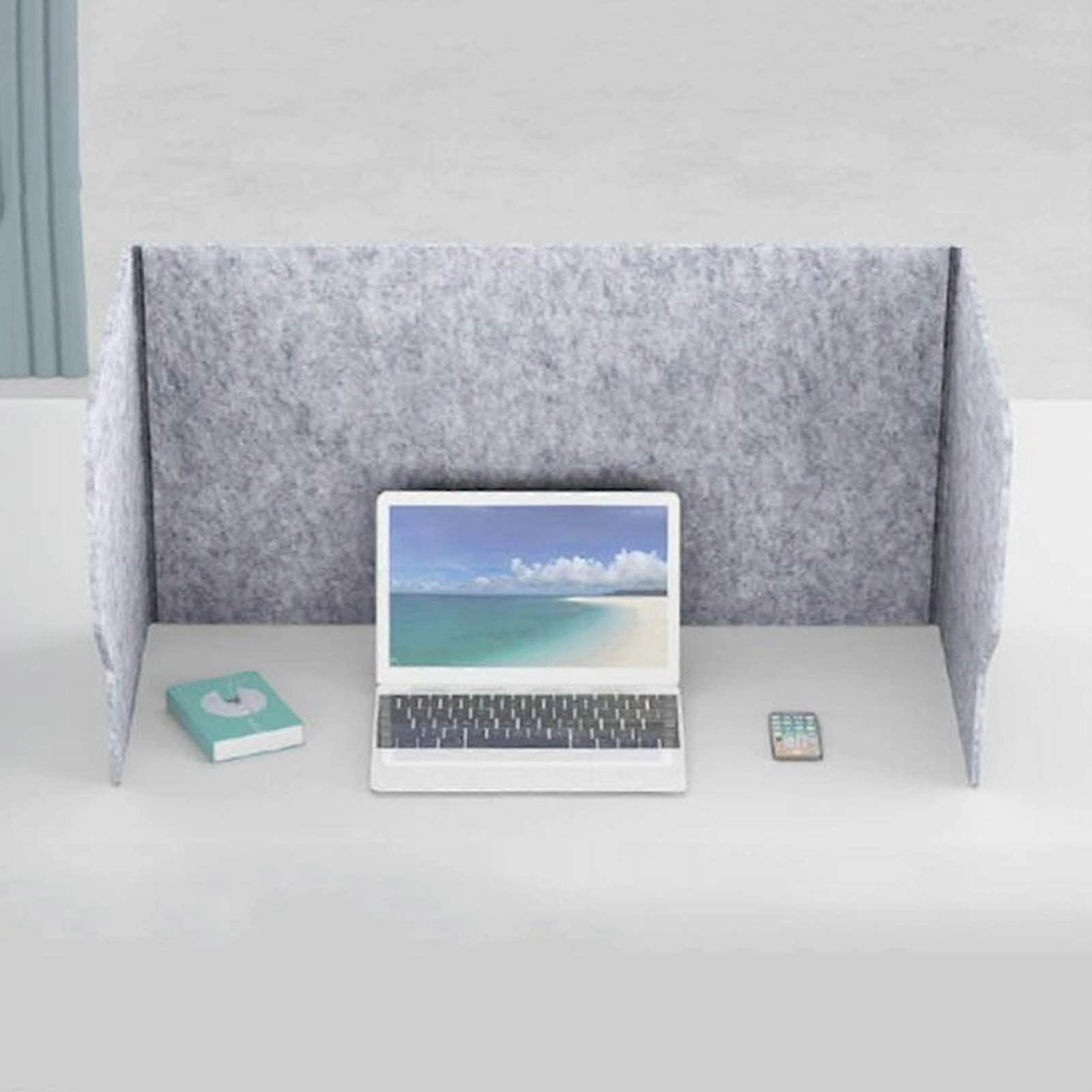 Desk Privacy Panel with Noise Reduction, Foldable Tackable Office Divider for Compact Storage