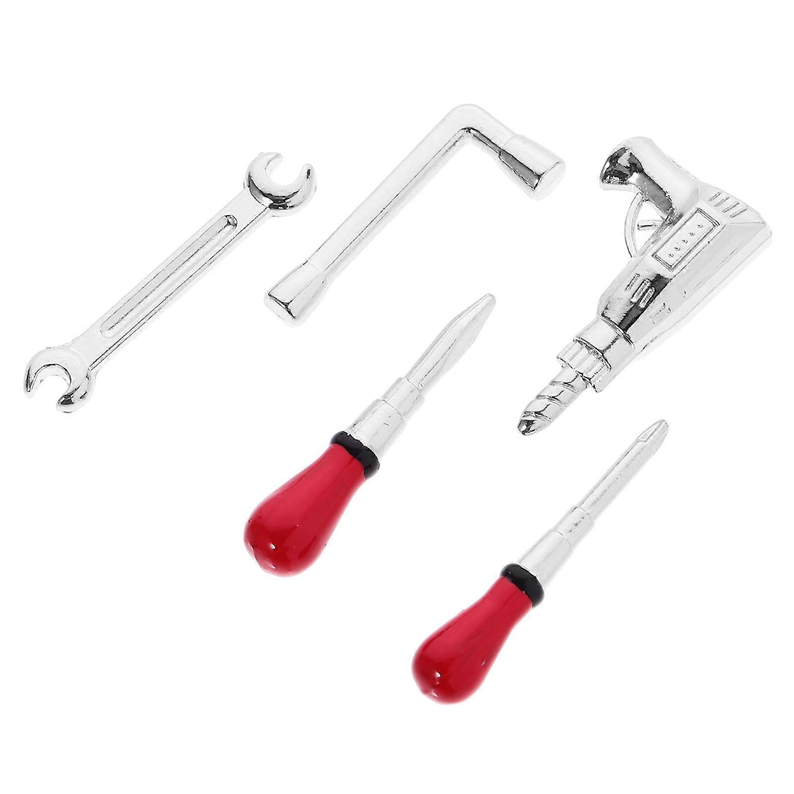 Mini Tool Model Dollhouse Tool Set for Decoration Assorted Color 1Set