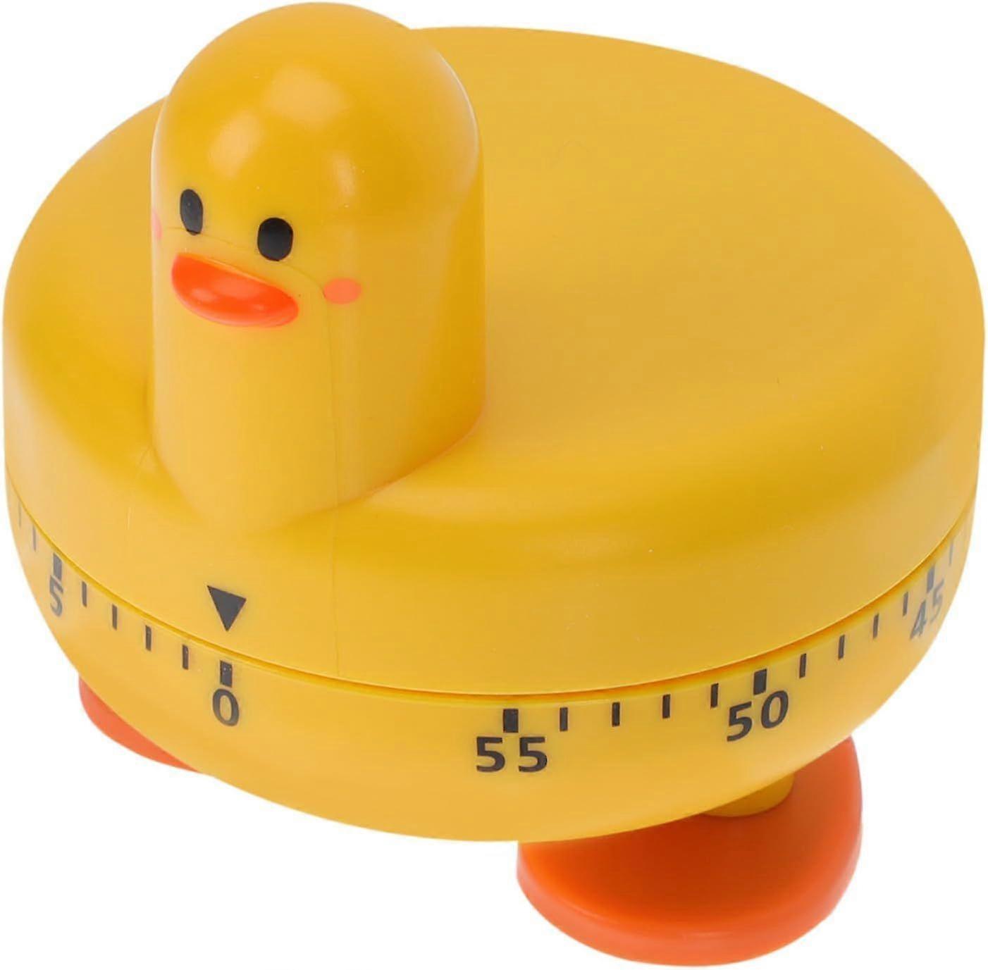 68x65mm Yellow Plastic Mechanical Kitchen Timer, 60 Countdown Timer, Rotating Mechanical Timer, Compact Countdown Tool for Kitchen, Baking and Time Ma