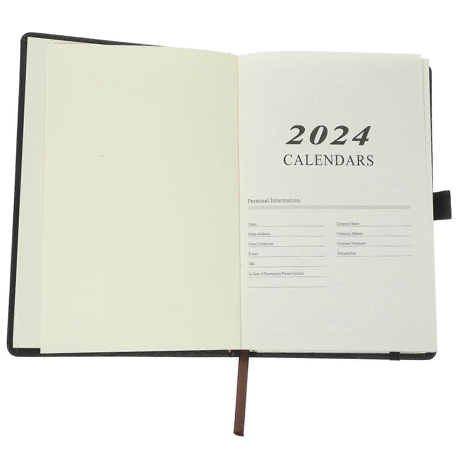 Weekly Plan Pad Date Notepad for Efficient Schedule 2Pcs Black