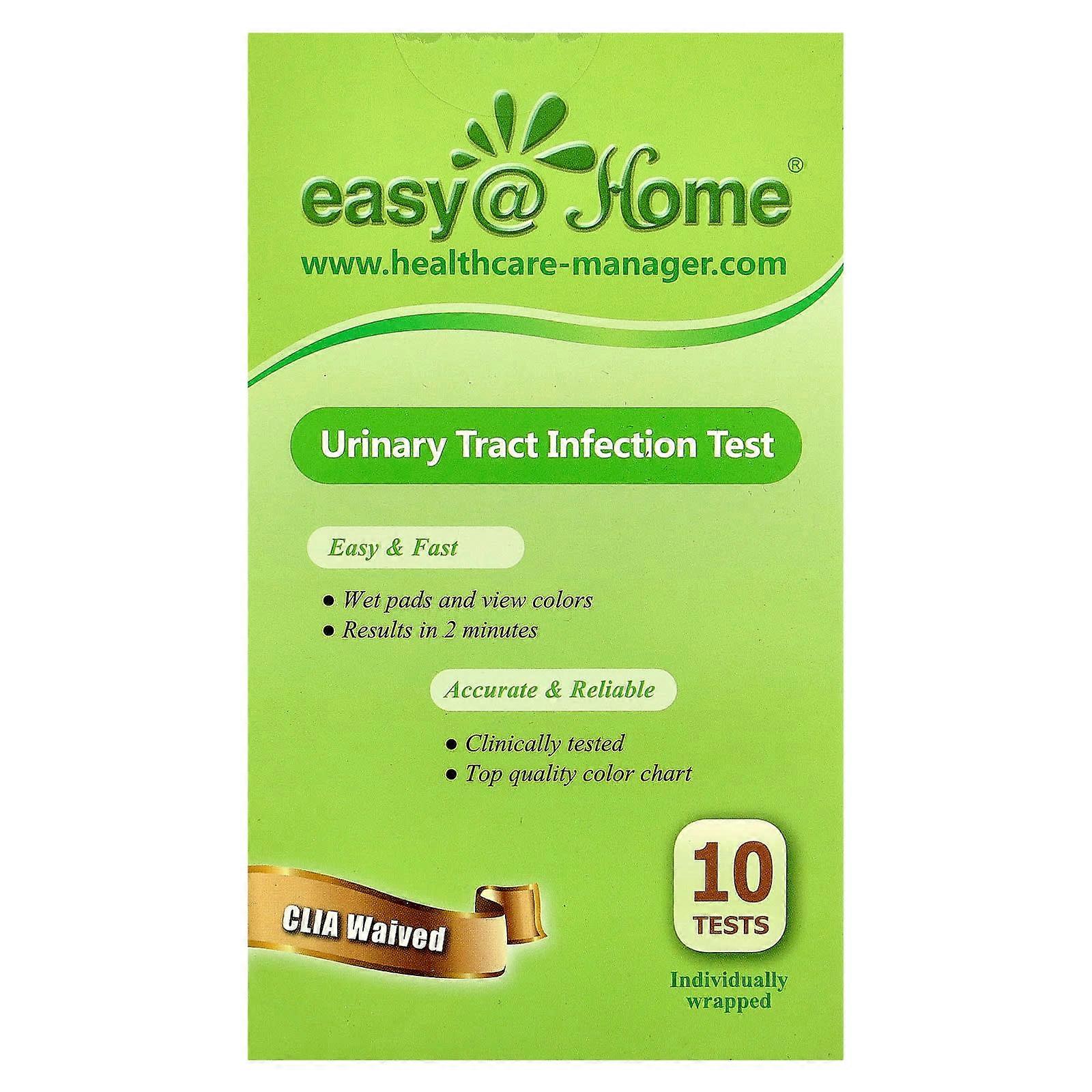 Easy@Home, Urinary Tract Infection Test, 10 Individually Wrapped Tests
