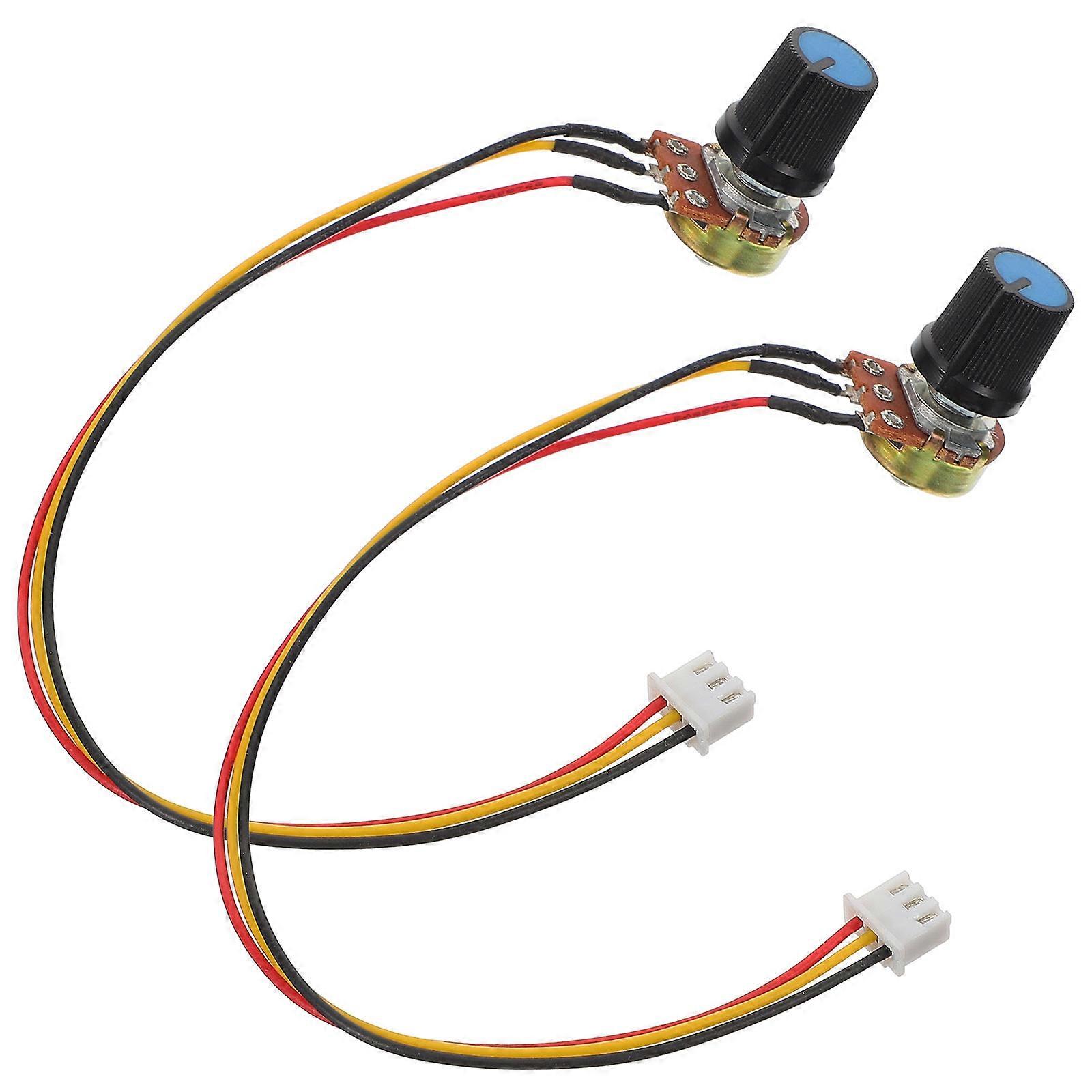 Adjustable Rotary Potentiometer Variable Resistor for Guitar 2Pcs