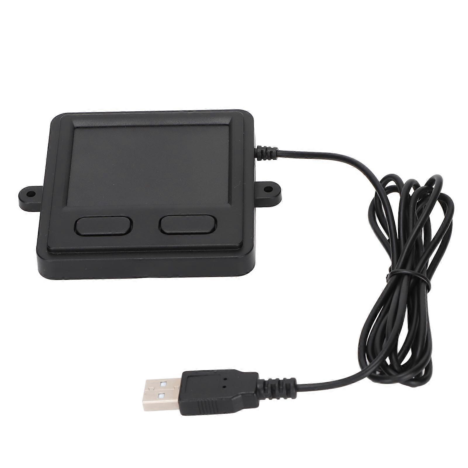 Trackpad Touchpad USB Wired Embedded Compact Size 2 Buttons Portable Practical Computer Touch Pad compatible with Laptops Desktops