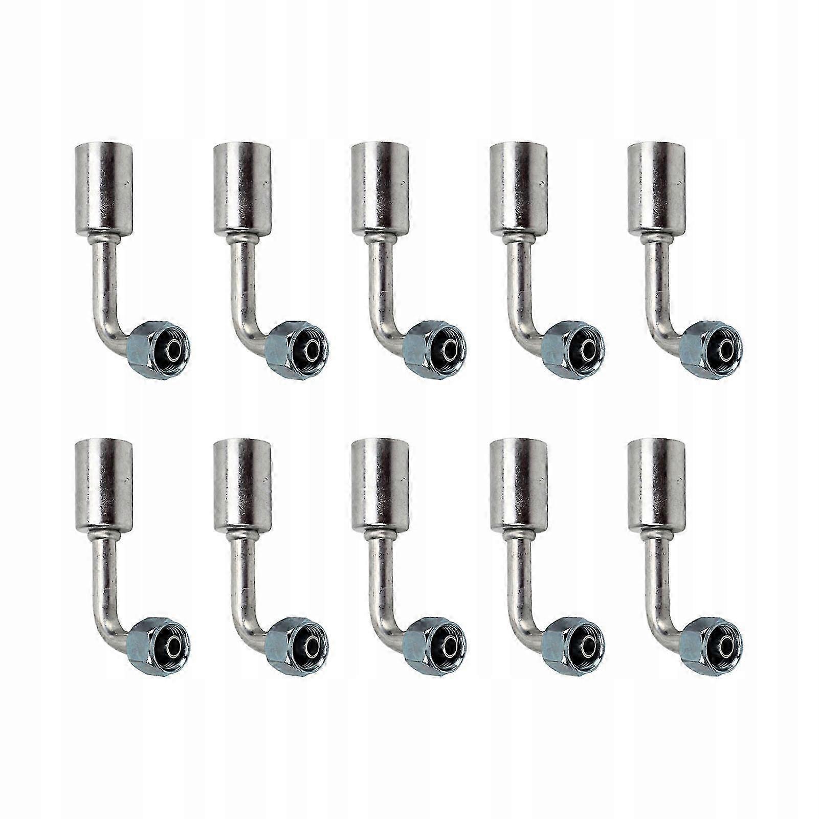 10pcs 3/8in Air Conditioning 90 Degree Beadlock