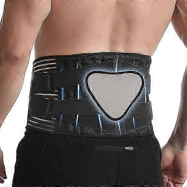 Back support belt with adjustable intensity for concentrated spinal support