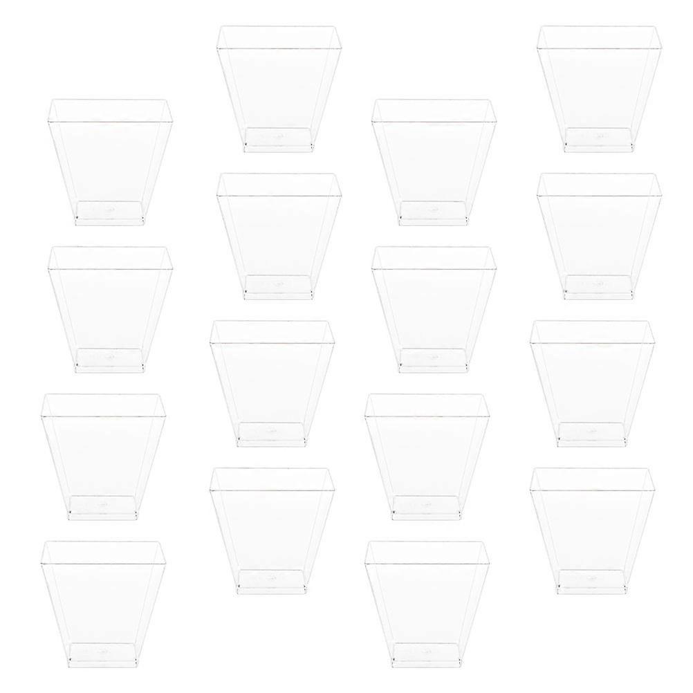 Transparent Pudding Cup Multi-Function Dessert Cups for Household 100Pcs