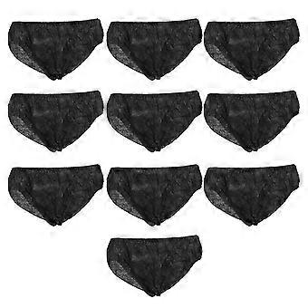 10 Pcs Disposable Men Mesh Shorts Non-Woven Cotton Spa Underwear Briefs Panties