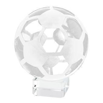 Ornement de football en cristal Ballon de football en cristal Ballon de football en cristal transparent avec support