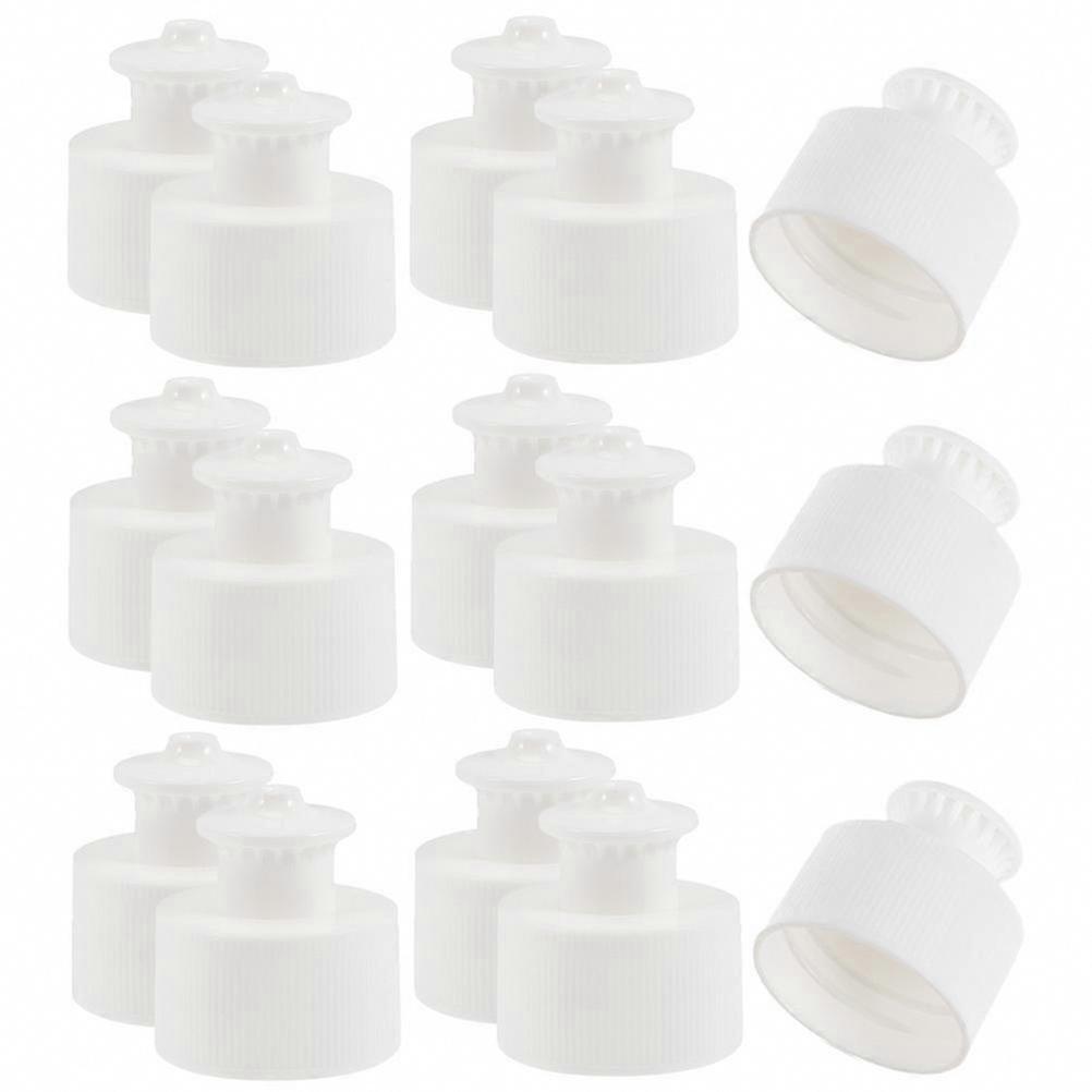 50Pcs Leak-Proof Push Pull Plastic Water Bottle Caps Set