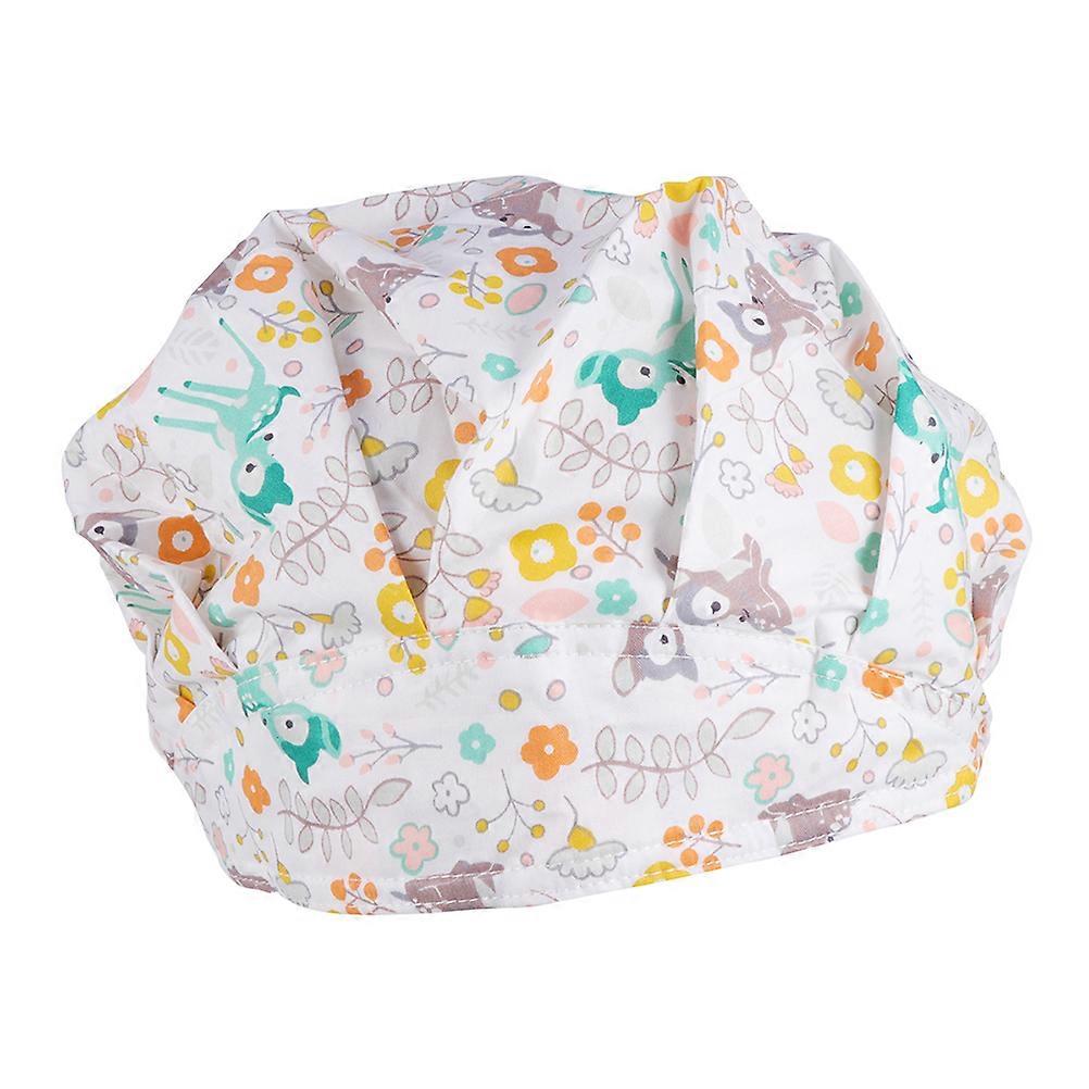 Nurse Cap Printed Cotton Working Hat for 2Pcs Assorted Color Function