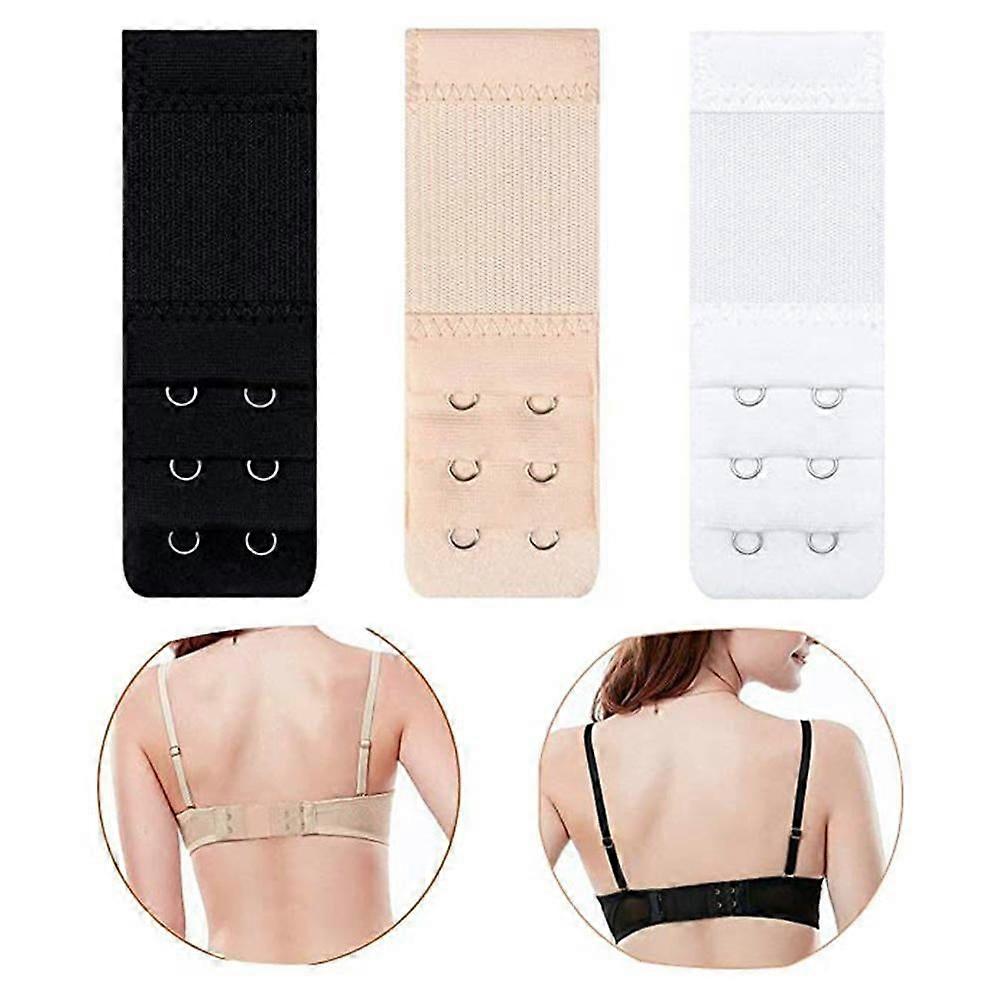 Women's 2 Hook Underwear Bra Extender, 3 Count