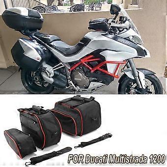 För Ducati Multistrada 1200 från 2015 1260/950 från 2017 Motorcykelförvaringsväska Bagageväskor Sidoväska Innerväska Bussning