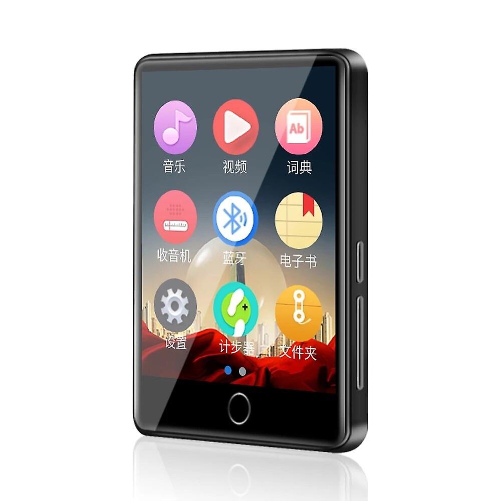 2.8 Inch Screen 8gb 16gb Metal Bluetooth 5.0 Mp3 Player Built-in Speaker With E-book Recording Radio Video Pedometer