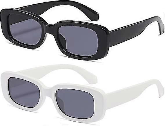 Women's Rectangular Sunglasses Men's Trend, 2pcs
