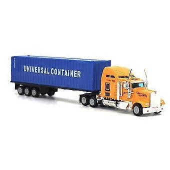 1/65 Diecast Alloy Container Truck Engineering Vehicle Model Education Kids Toy KAESI