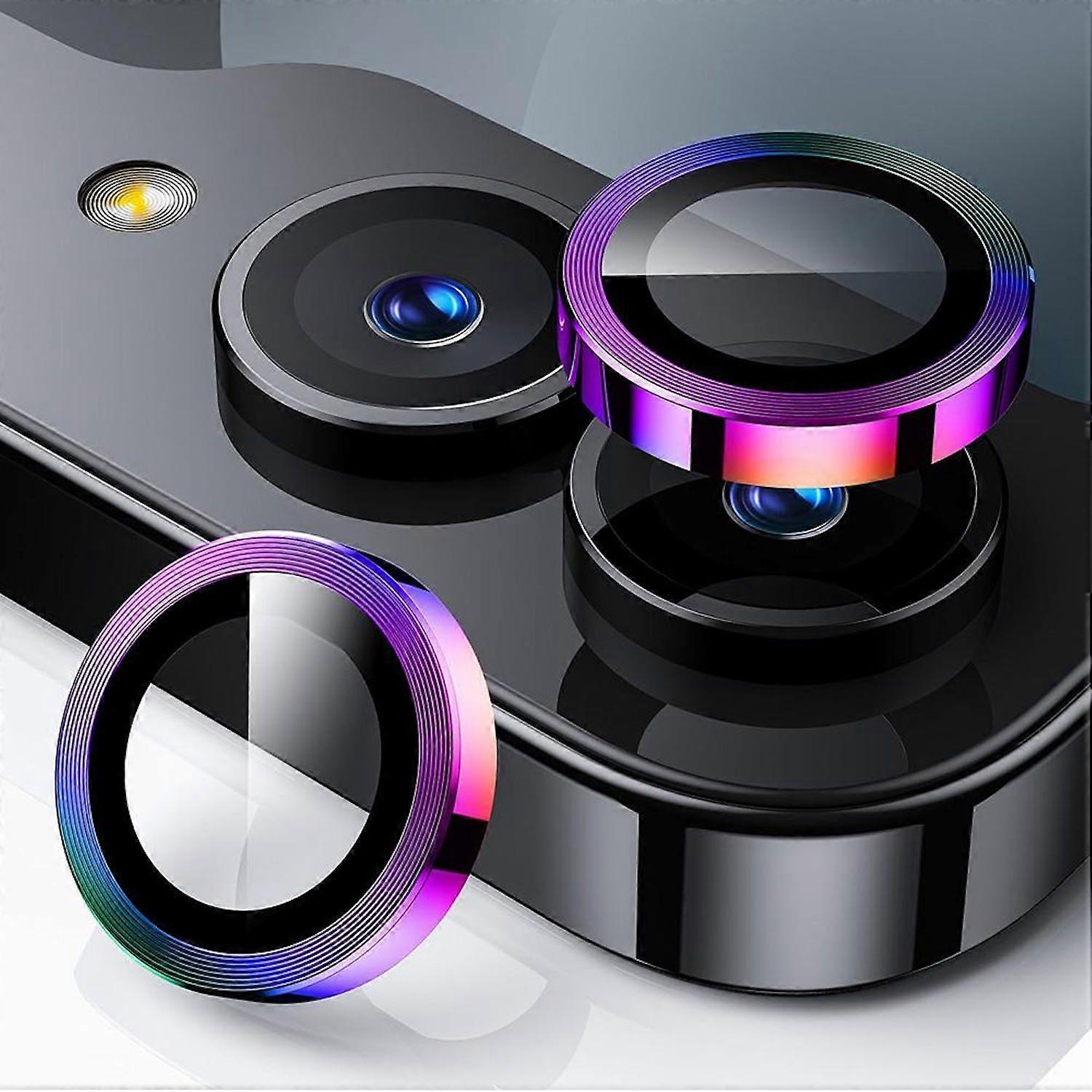 For Samsung Galaxy Z Flip 7 5G Aluminum Protective Ring Camera + H9 Tempered Glass Colored