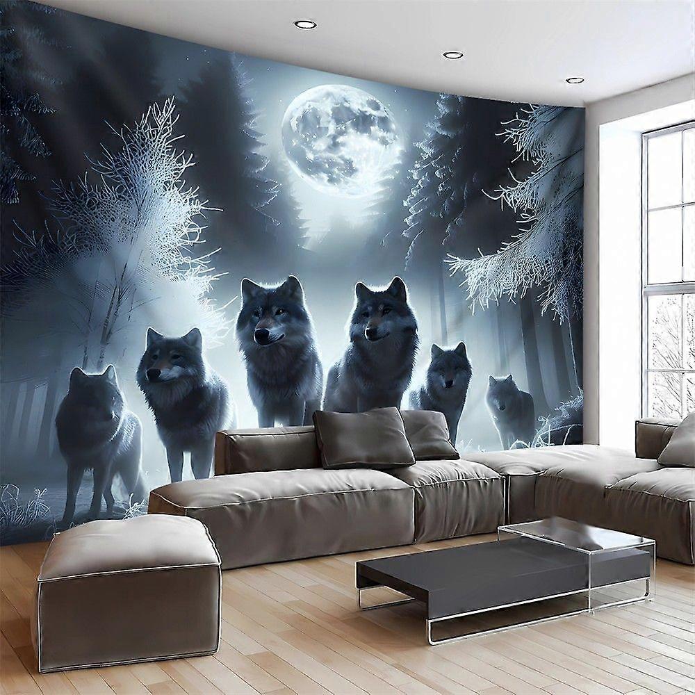 3D Shocking Wolf Moon Flag GT0830