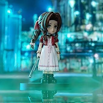 Anime Chibi Action Figure Dynamic Pose, PVC Collectible Statue with Twin Braids and Red Jacket, Display Model for Adults Anime Fans
