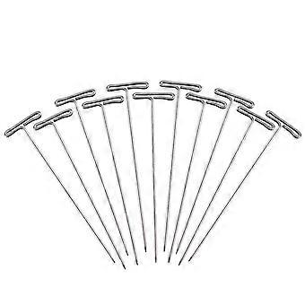 70 Pcs Braid Wig T Blocking Knitting Steel Wig T Pins T Office Wall Stainless Steel T