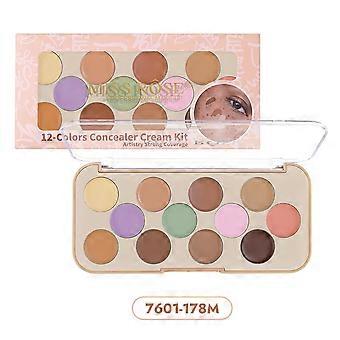 12-Color Concealer Palette  Hydrating Long-Wear Lightweight