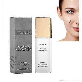 Changing Foundation Farbverändernde Foundation für Frauen, Feuchtigkeitsspendende Foundation für die Haut, Gewicht Nicht fettend