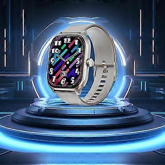 Bluetooth Smart Watch for Men and Women with HD Touch Display, Waterproof, Long Battery Life, Silver X8