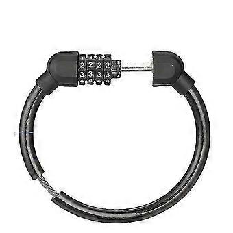 2 Pcs Bike Lock Bike Lock Bicycle Code Lock with 4-Digit Password - Cable Lock for Bike, Scooter, Motorcycle, Skateboard, Fences, Ladders(Black nlok