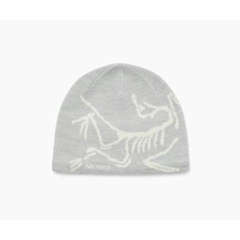 Berretto invernale Arc'teryx Bird Head Toque in lana merino nera, unisex, grigio chiaro