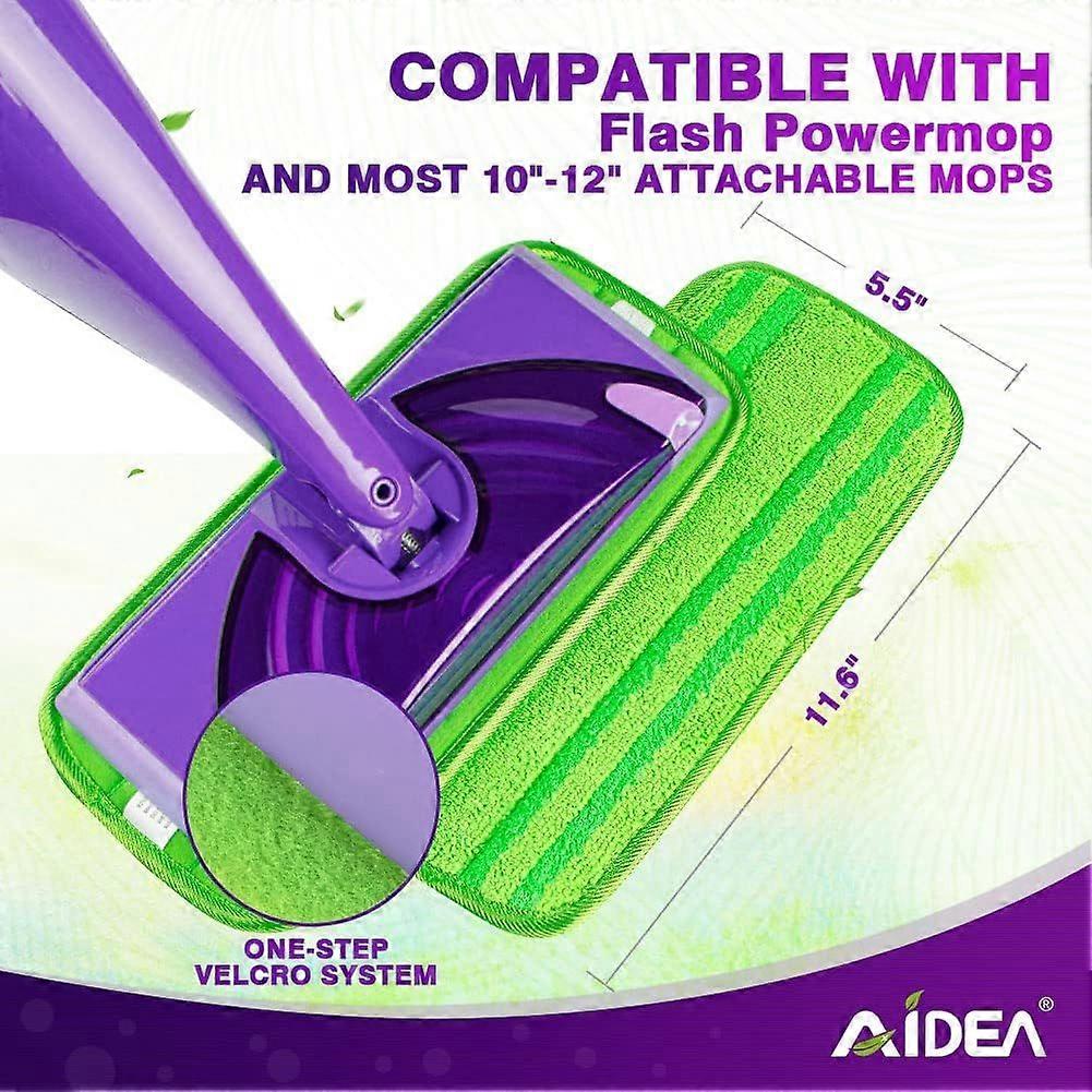 Reusable Mop Refill Pads (4 Pack) Compatible with Flash Powermop
