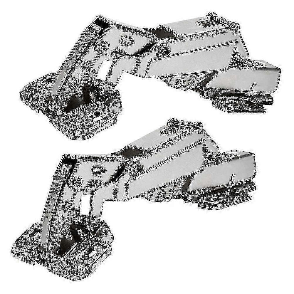 2pcs 175 Degree Hinges Frameless Cabinet Doors Hinges Concealed Hydraulically Adjustable Mounting