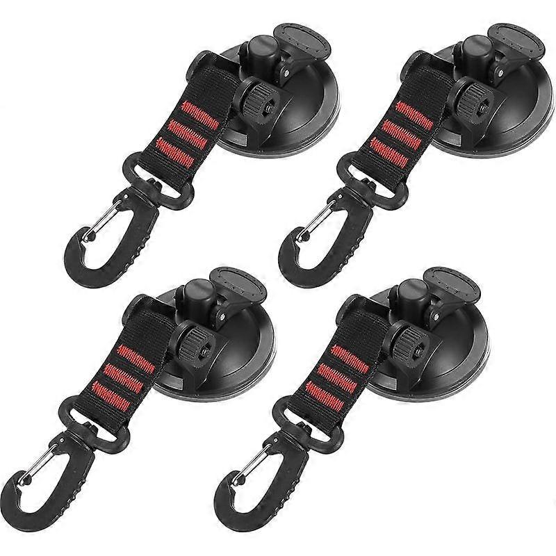 Four-Piece Camping Suction Cup Hook Set