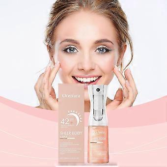 200 ml SPF 42+ Sheer Body Mist Sonnenschutz mit Hyaluronsäure 80 Minuten schweiß- und wasserfest, nicht fettend und feuchtigkeitsspendend, Breitspektrum-UVA/UVB-Schutz