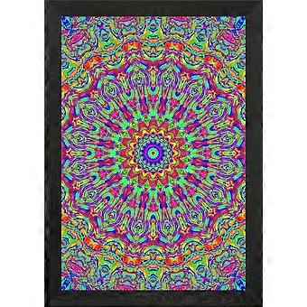 Psychedelic Groovy Mandala Wall Art Jigsaw Puzzles Picture FDN416