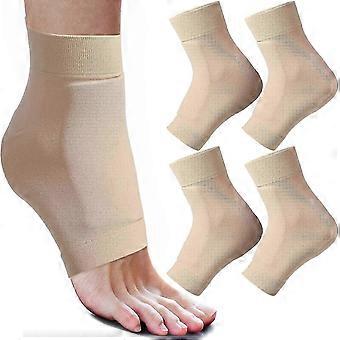 2 Pairs lace Bite Gel Pads Ice Skating Padded Protection Socks Malleolar Sleeves ZT