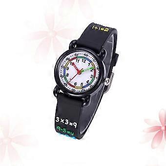 Kids Cartoon Wrist Watch Waterproof Quartz Watch Black Creative
