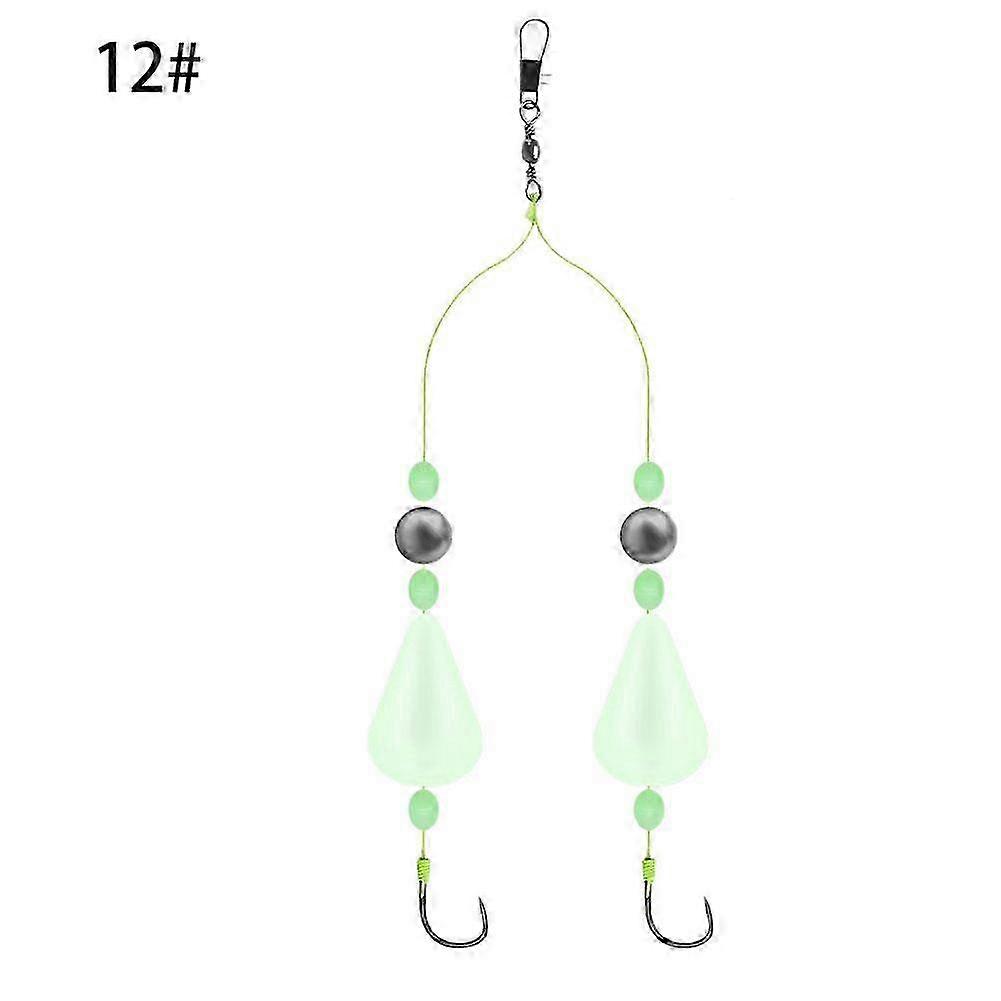 Glow-in-the-Dark Reverse Double Hook Rig