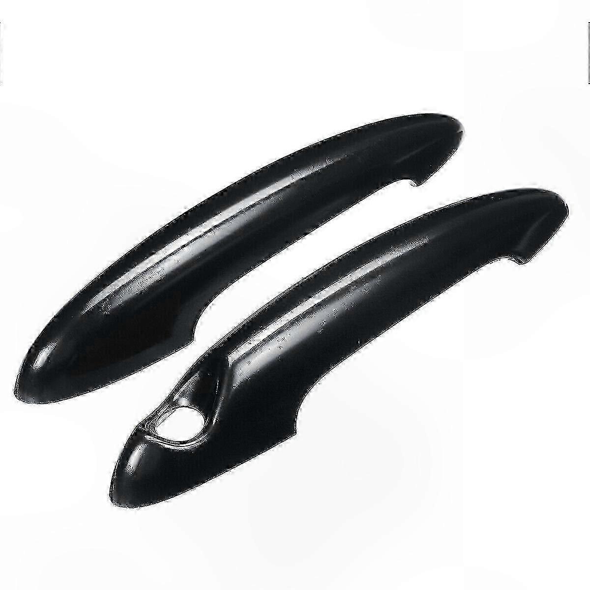Black Door Handle Covers compatible with Mini Cooper Models, 2-Pack