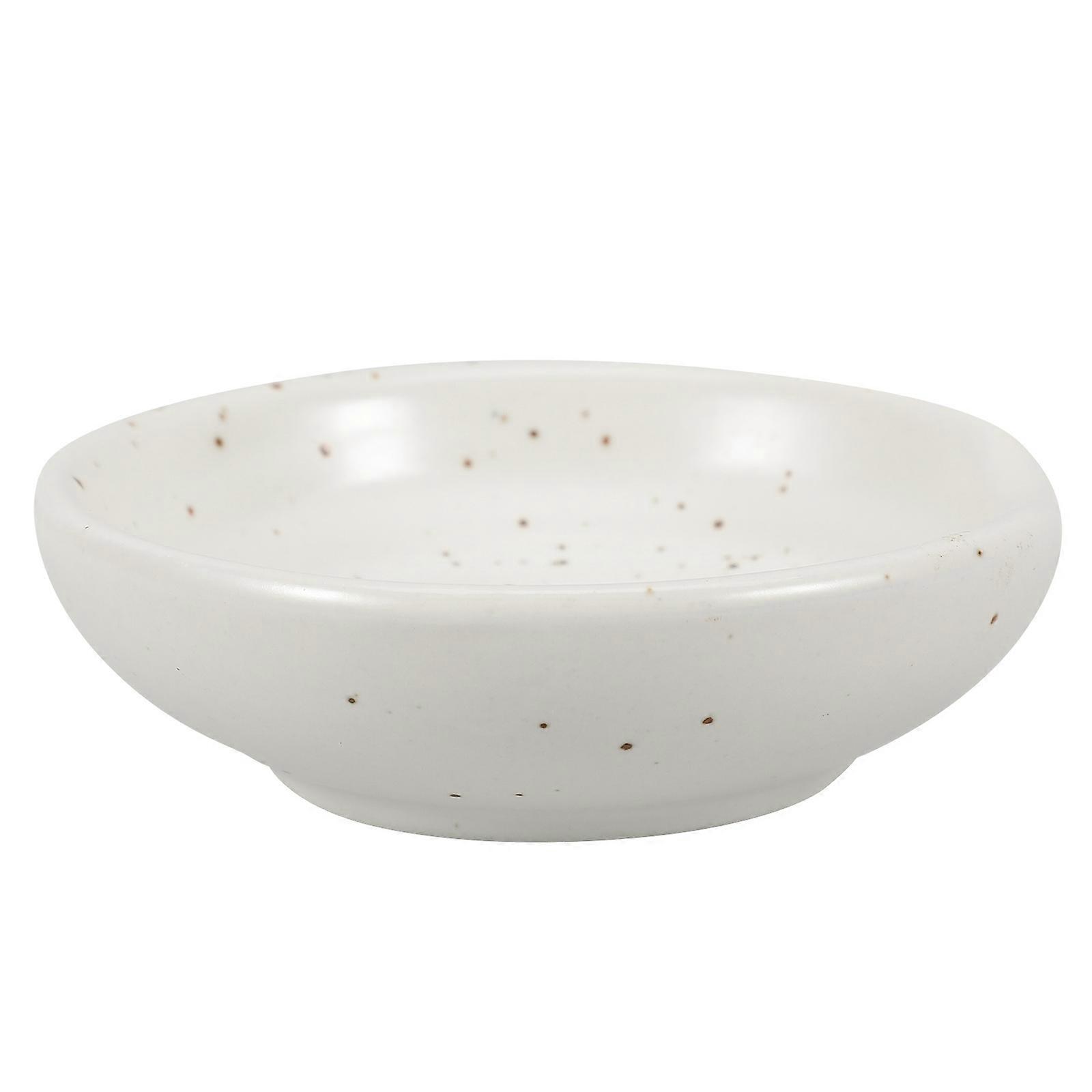 Ceramic Spoon Rest Dish For Condiments Kitchenware Suitable For Home Use And Dining Table Decor White 1Set