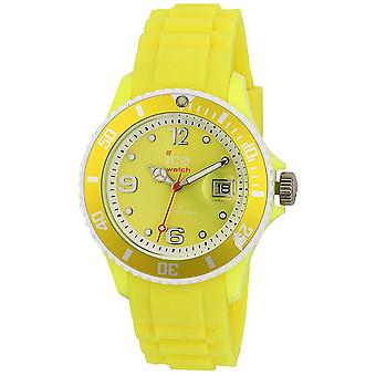 Ice-sunshine Quartz Analog Unisex Watch with SUN Silicone Bracelet. NYW. U.S.13