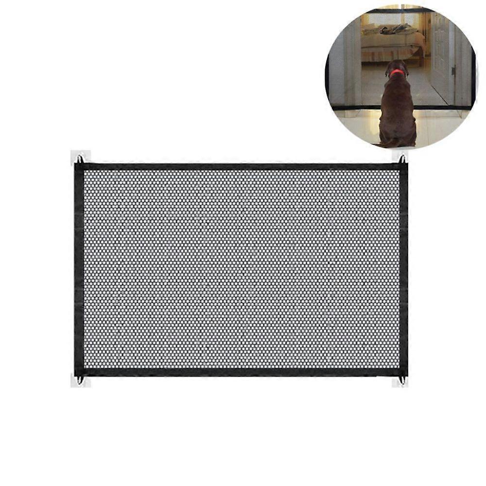 Retractable Extendable Pet Gate Double Locking Safety Barrier