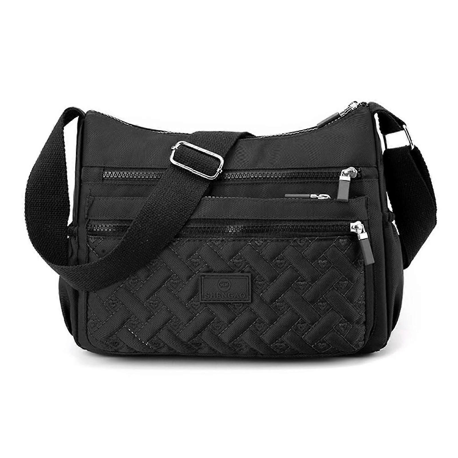 Slim Nylon Messenger Shoulder Bag