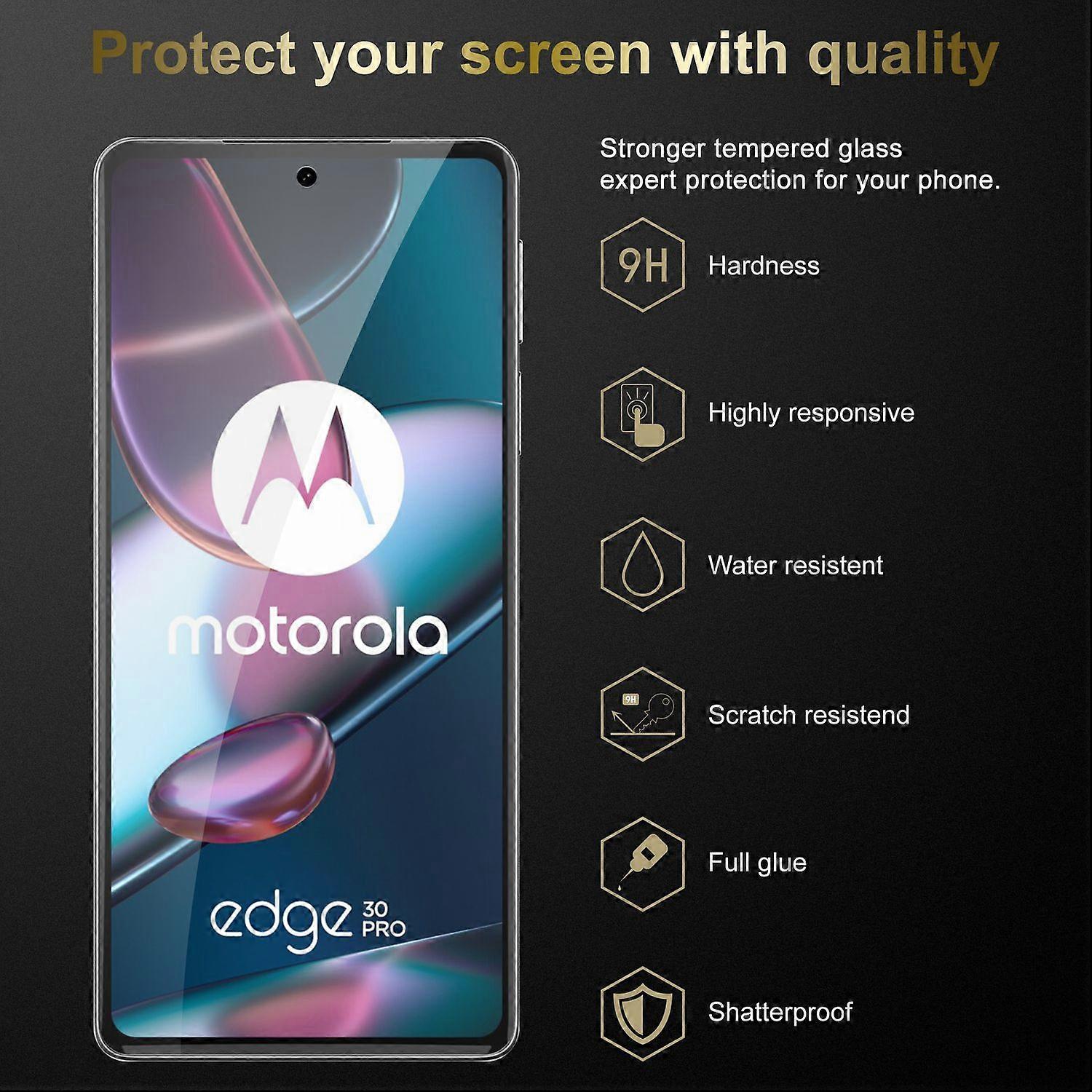 3x Screen protector compatible with Motorola EDGE 30 PRO / EDGE+