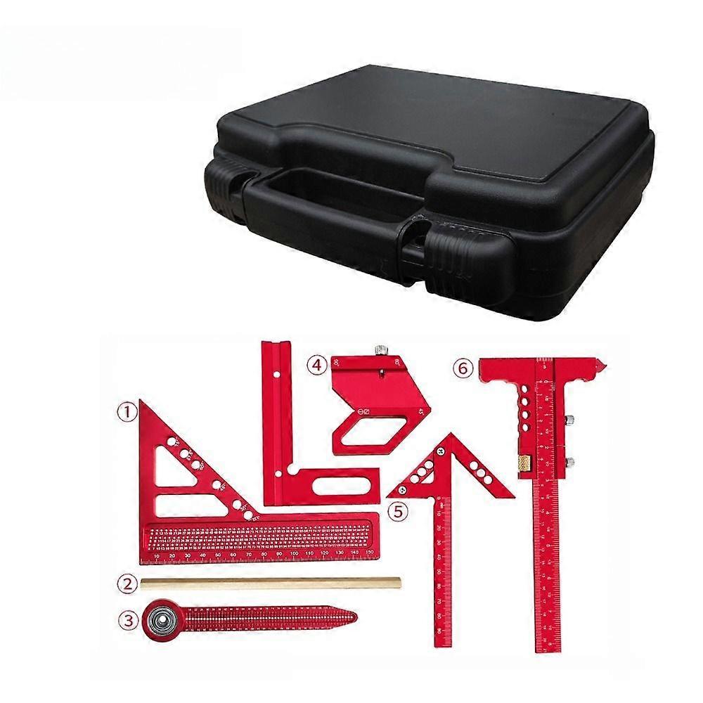 Woodworking Measuring and Marking Tool Kit with Combination Square and Honing Guide